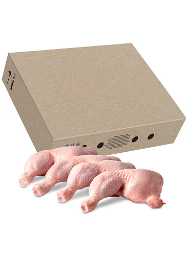                                 Четвертина задняя с кожей цыплят-бройлеров замороженная ОПТ                                